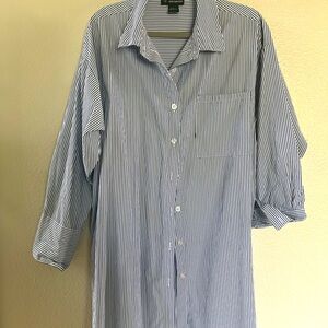 Men's Blue Striped Shirt